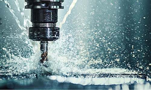 Fräswerkzeug bei Bearbeitungsvorgang